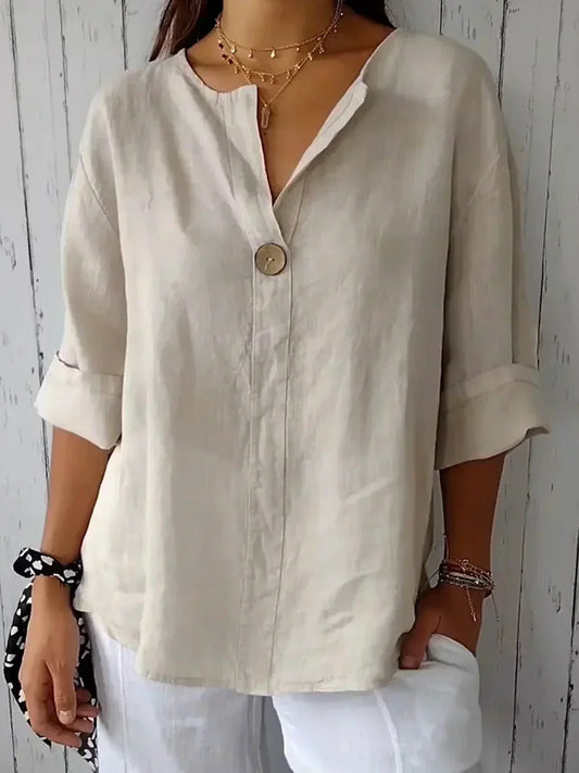Betty - Casual V-Neck Blouse