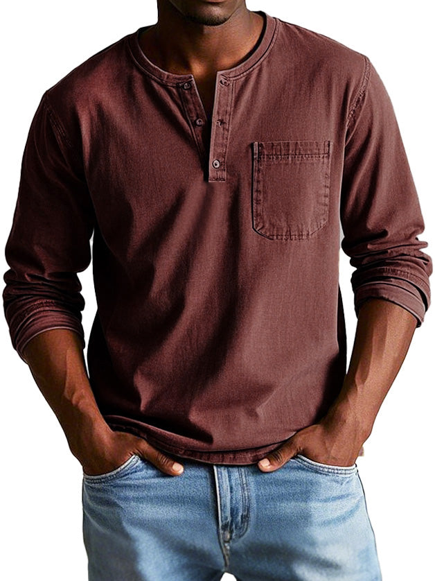 Elliot | Classic Vintage Long Sleeve Shirt