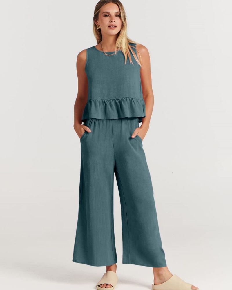 Amalyn – Casual Linen Two-Piece Set