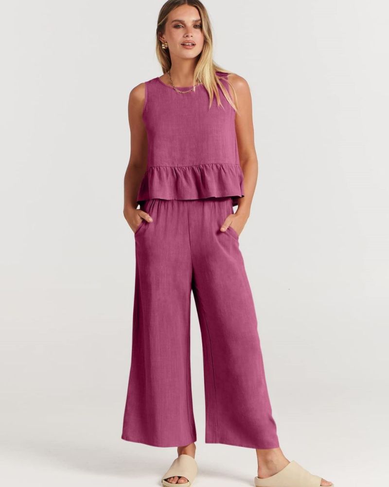 Amalyn – Casual Linen Two-Piece Set