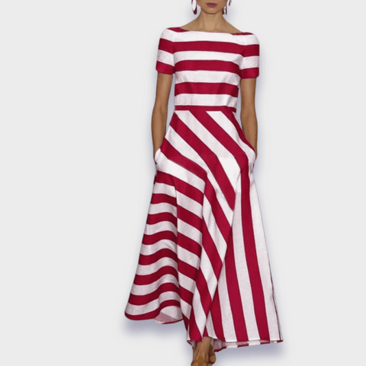 Amara Quinn | Handmade Striped Maxi Dress