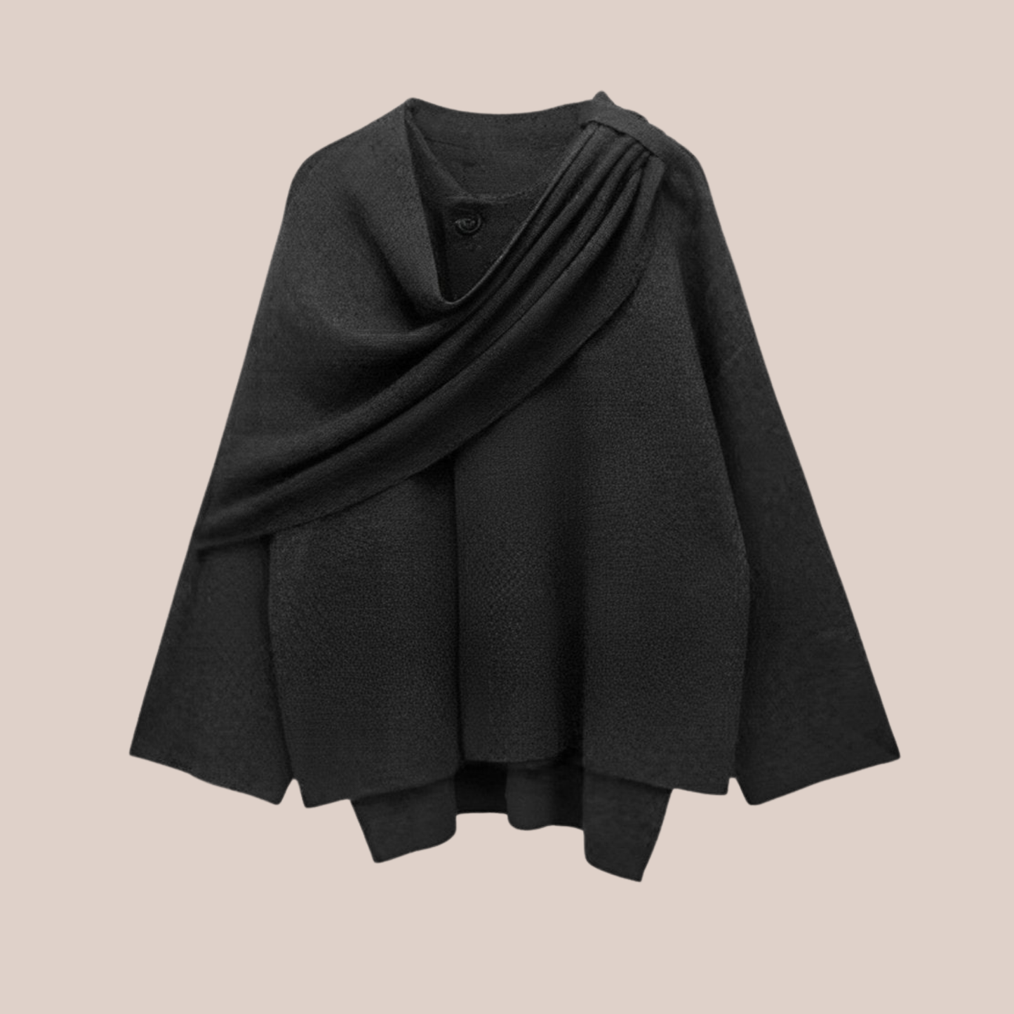 ELIF | Draped Cape Coat