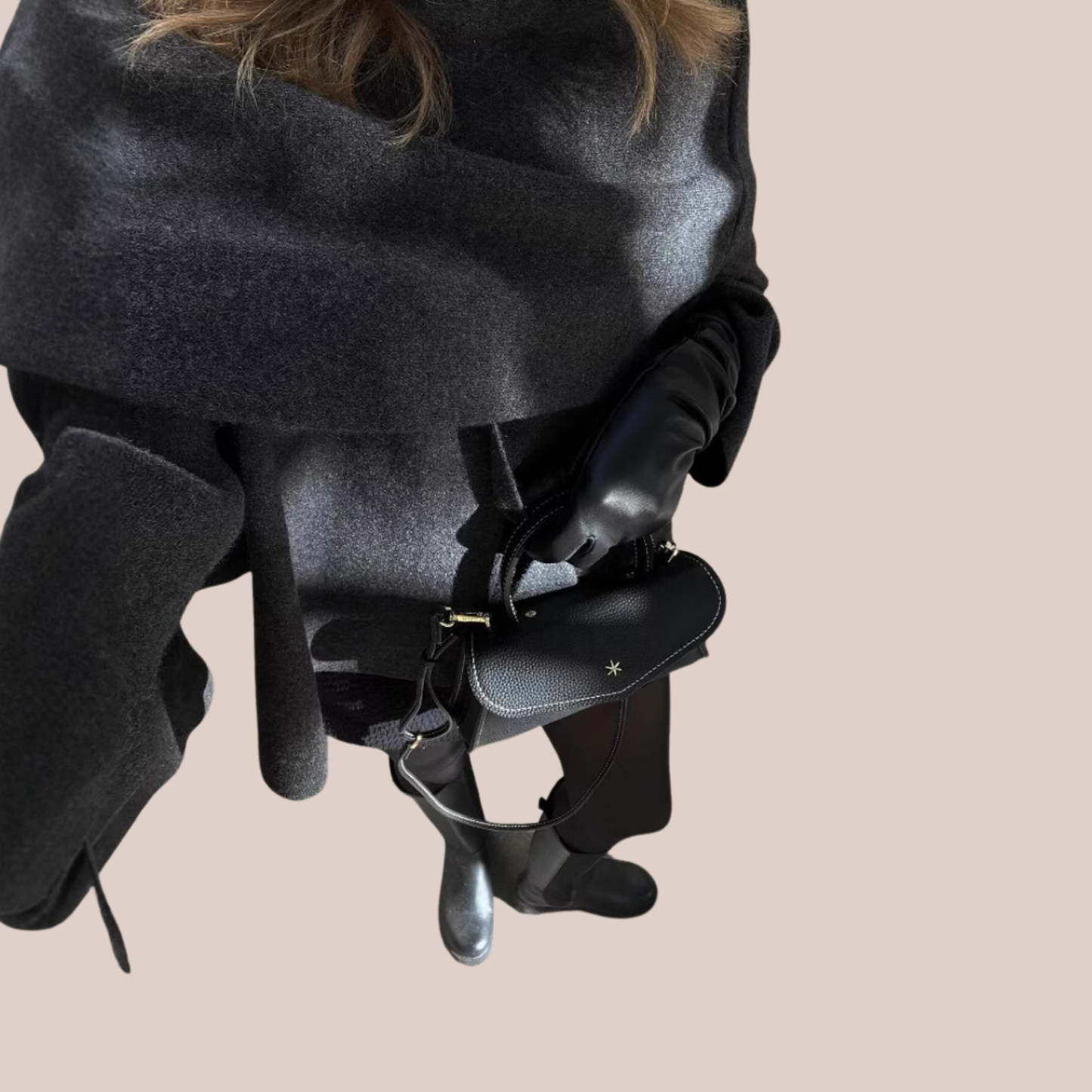 ELIF | Draped Cape Coat