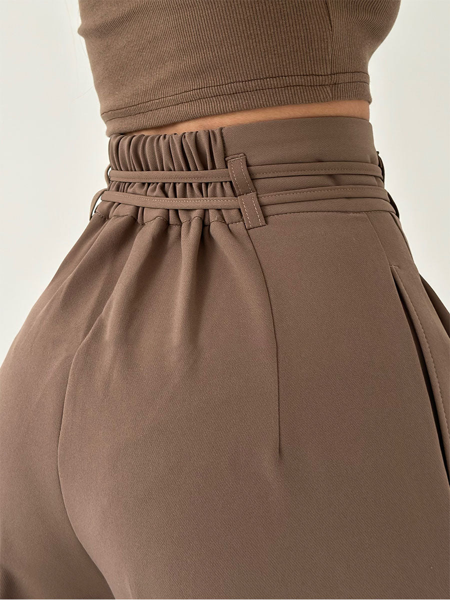 Amelia | High-Waist Wide Leg Trousers