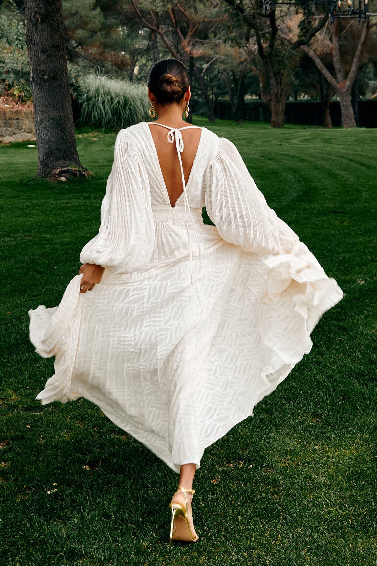Elsa | Cream Maxi Dress by Allegory