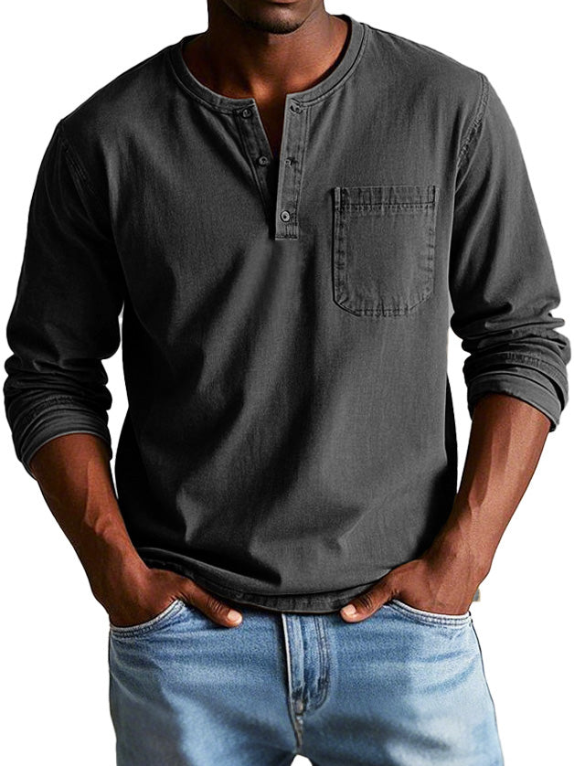 Elliot | Classic Vintage Long Sleeve Shirt
