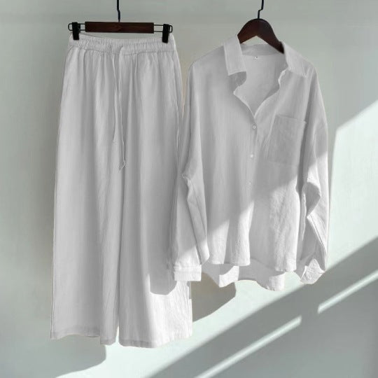 Kylie | 2-piece set | Shirt & wide trousers