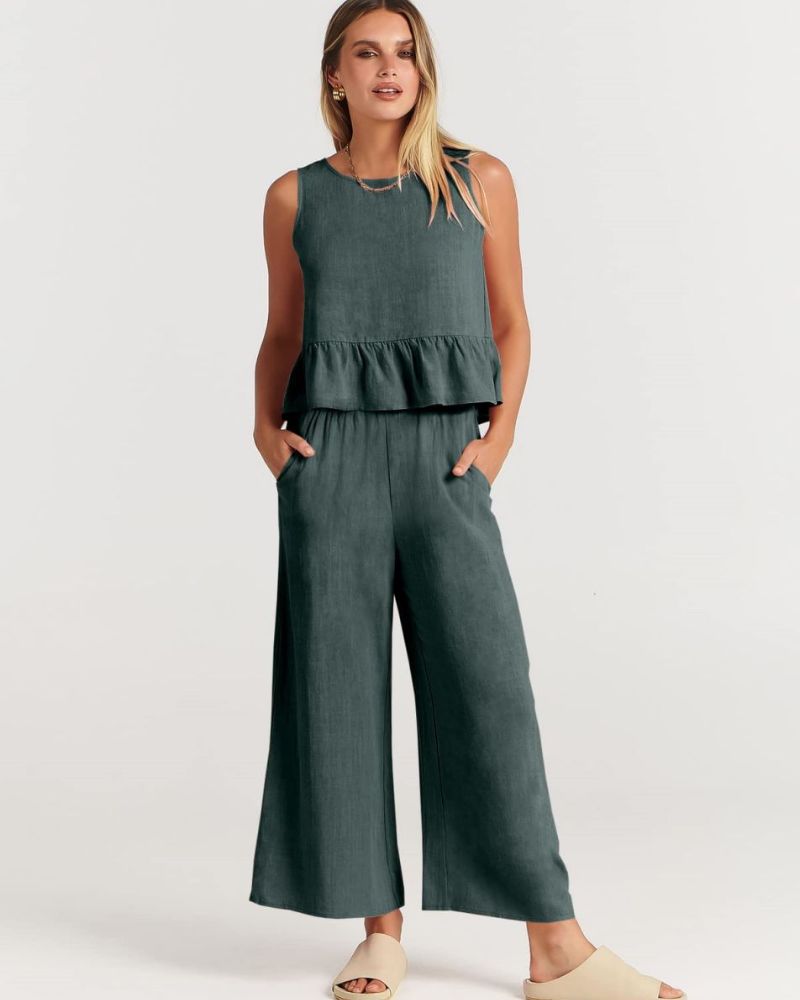 Amalyn – Casual Linen Two-Piece Set