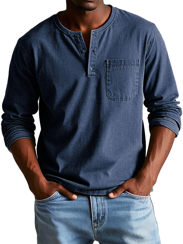 Elliot | Classic Vintage Long Sleeve Shirt