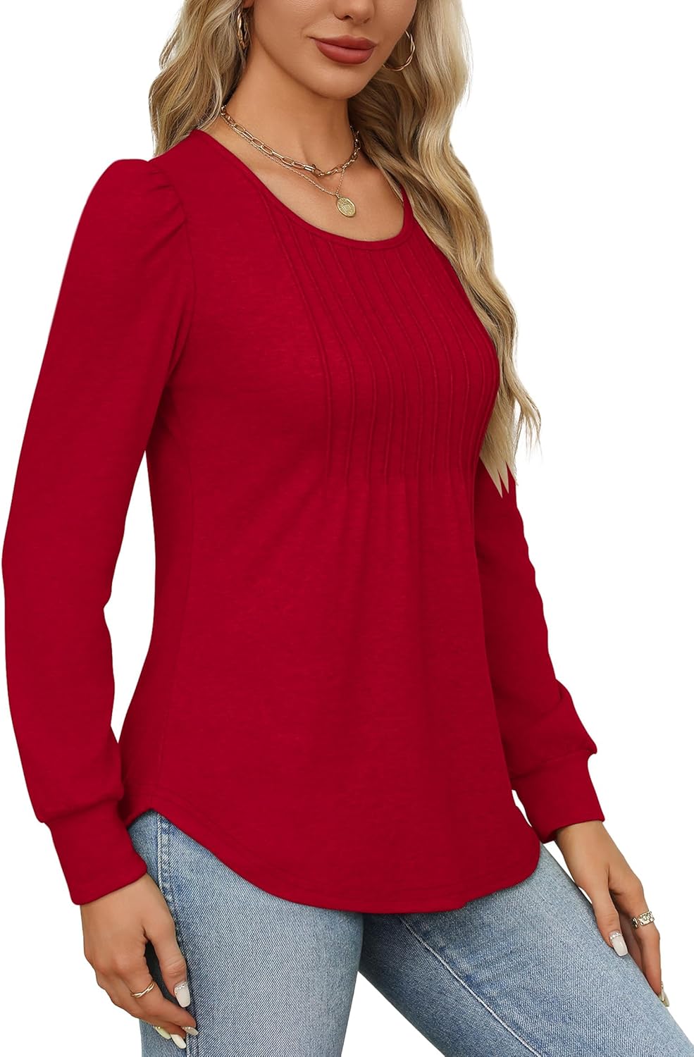 Bonnie | Pleated Shirt with Long Sleeves