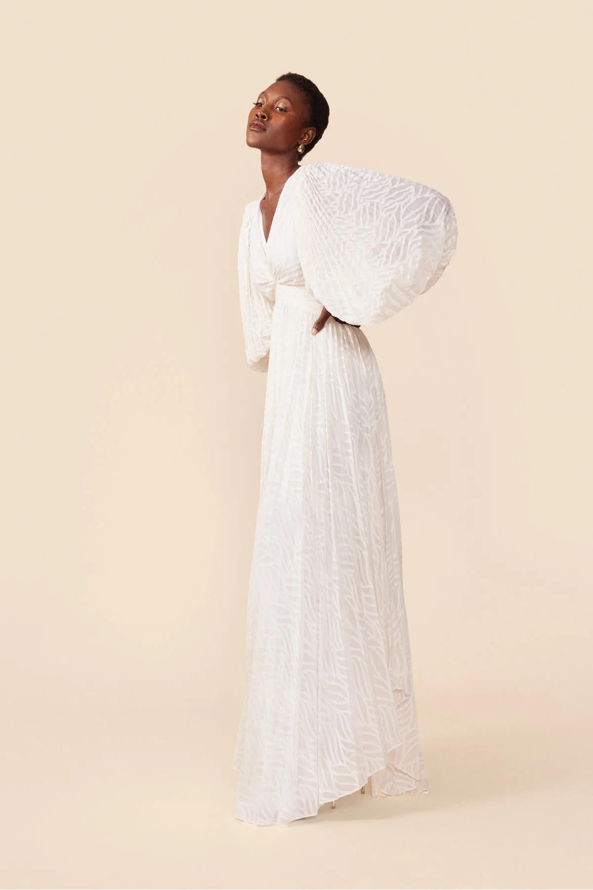 Elsa | Cream Maxi Dress by Allegory