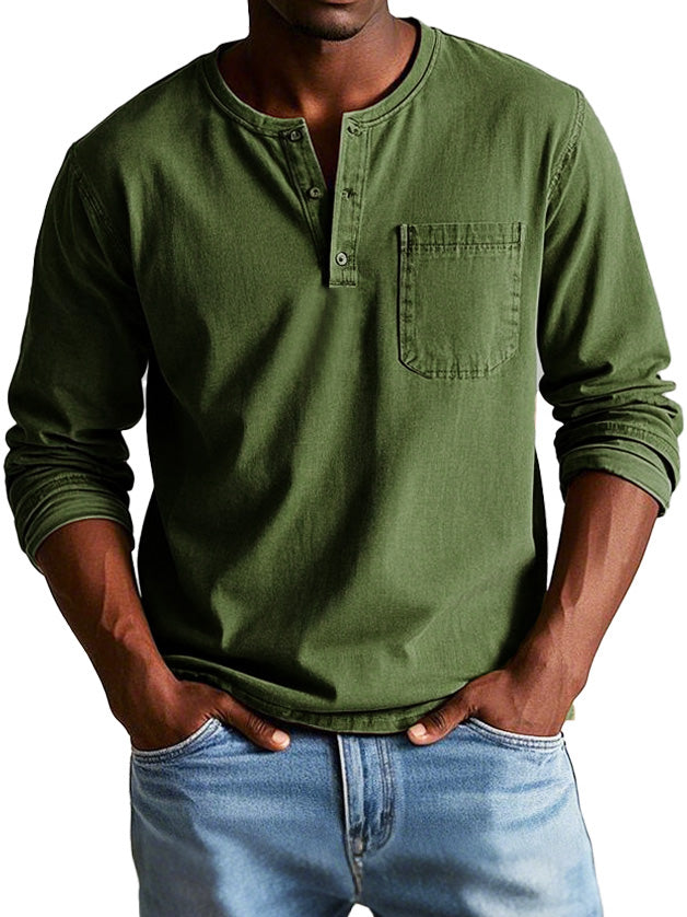 Elliot | Classic Vintage Long Sleeve Shirt