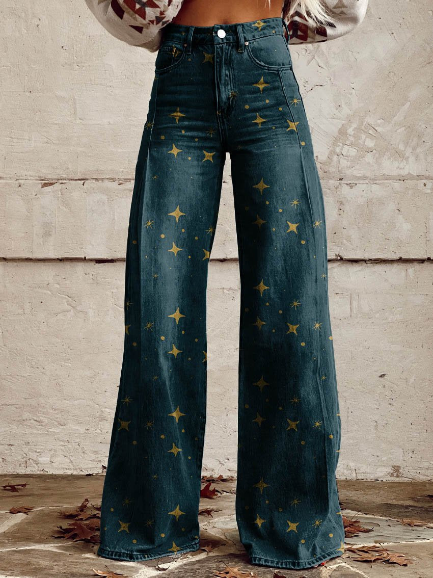 Ashley - Printed Wide-Leg Pants