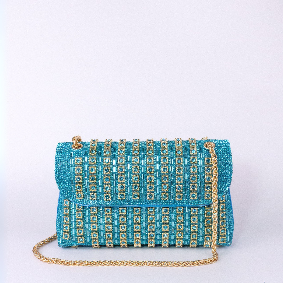Ariane – Chic Chain Colored Diamond Shoulder Bag