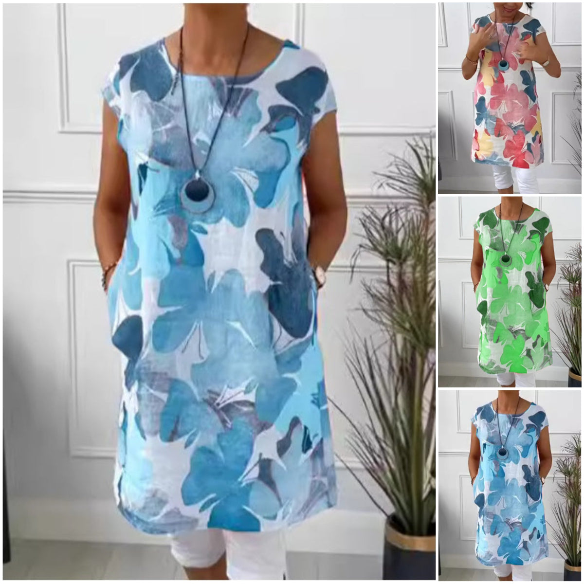 Trinity | Elegant round neck dress