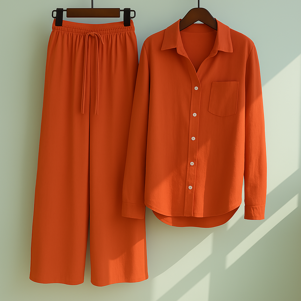 Kylie | 2-piece set | Shirt & wide trousers