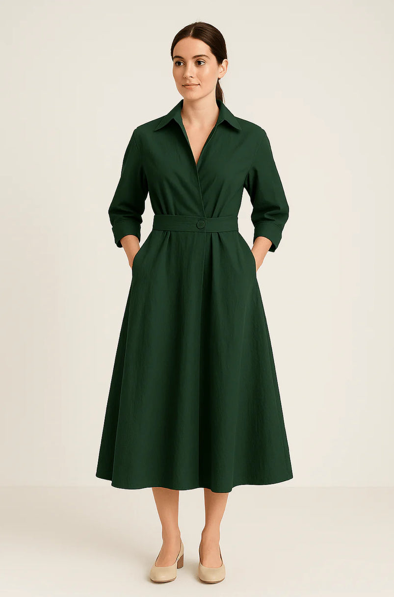 Liora – Women's Cotton Shirt Dress