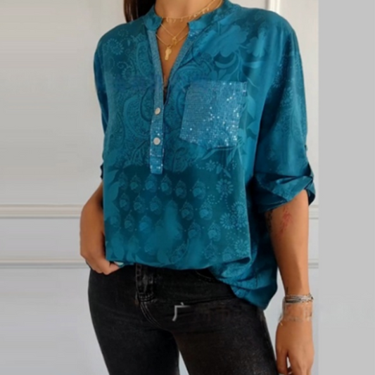 Amara | Elegant Floral Blouse