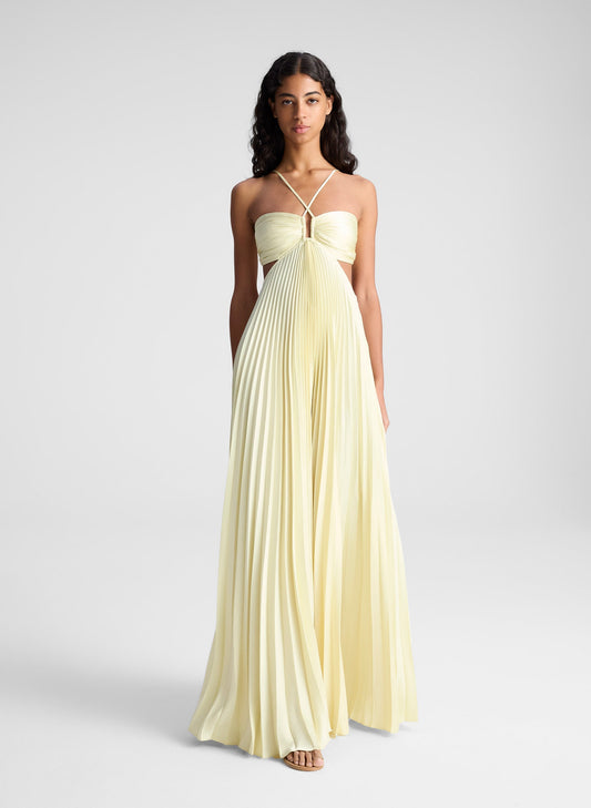 Elaris – Pleated Sunrise Gown