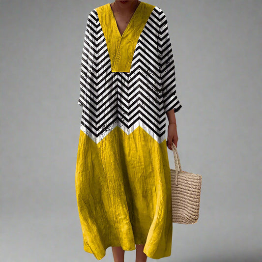 Zirelle – Geometric Elegance Midi Dress