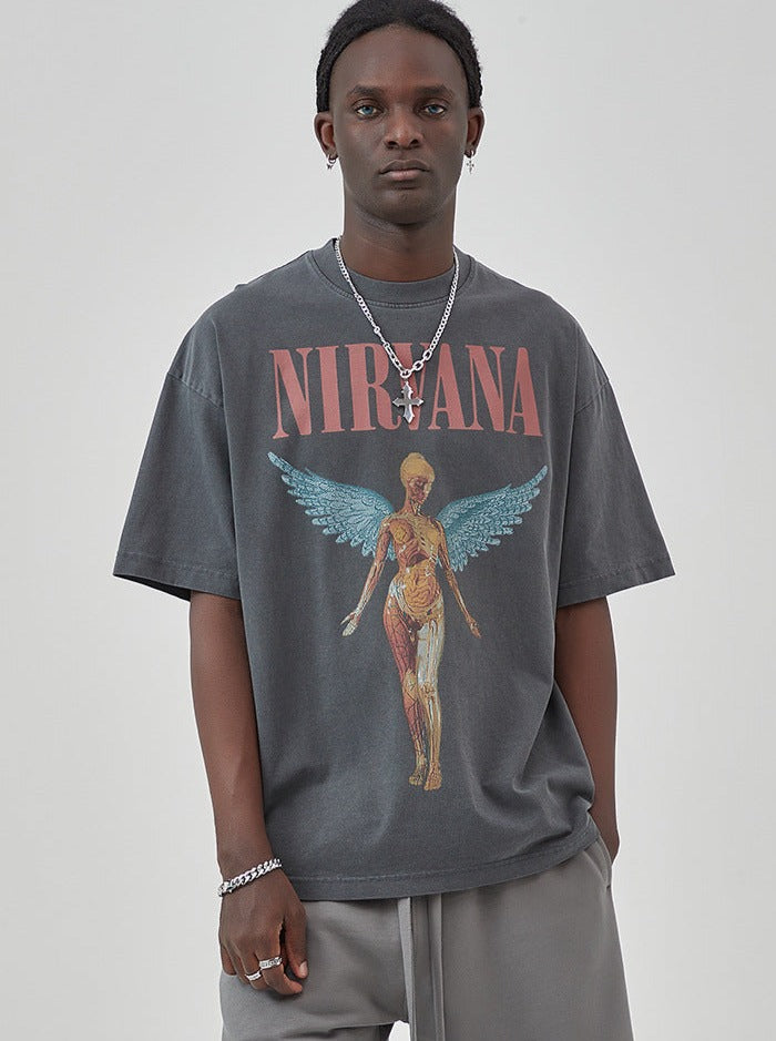 Nirvana - Washed Rock Band Shirt