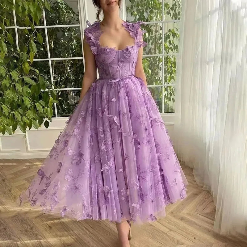 Amelia | Butterfly Sage Prom Gown