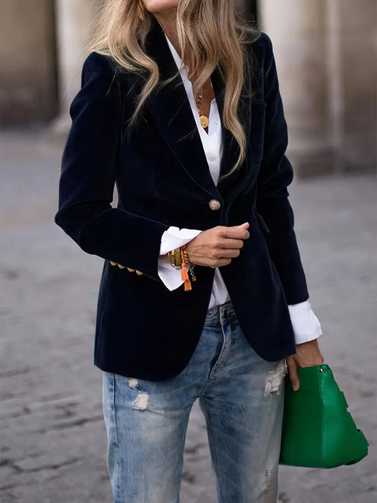 Faith | Elegant velvet blazer