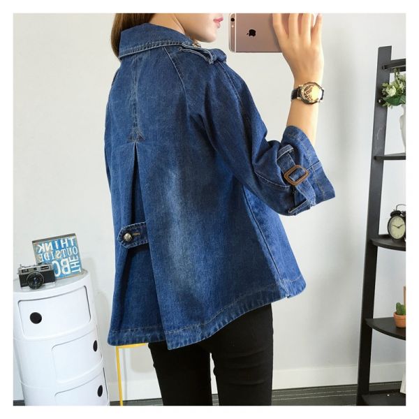 Juliette Hart | Stylish Denim Cape Coat