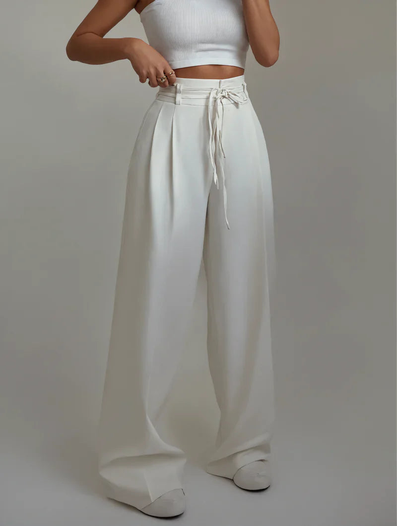 Amelia | High-Waist Wide Leg Trousers