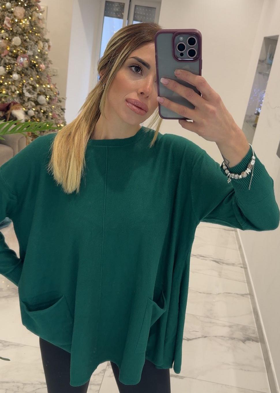 Abigail | Oversized Long Sleeve Pocket Tunic