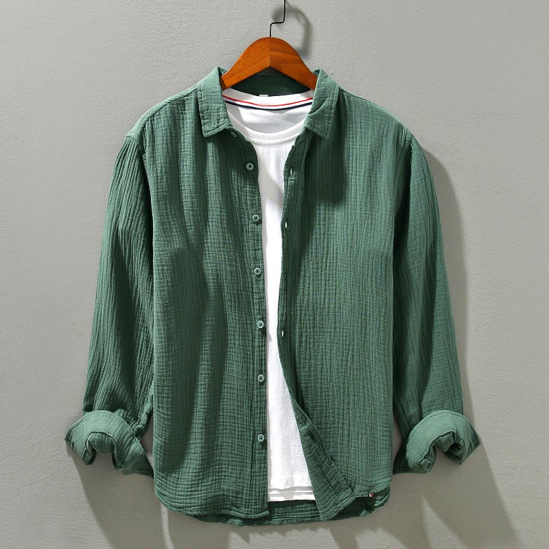 ETHAN - COTTON SHIRT WITH LONG SLEEVES