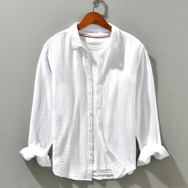 ETHAN - COTTON SHIRT WITH LONG SLEEVES