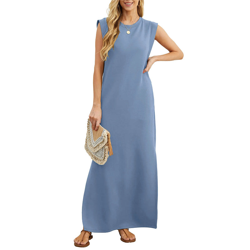 Hester | Long Fluid Wrinkle-Free Dress