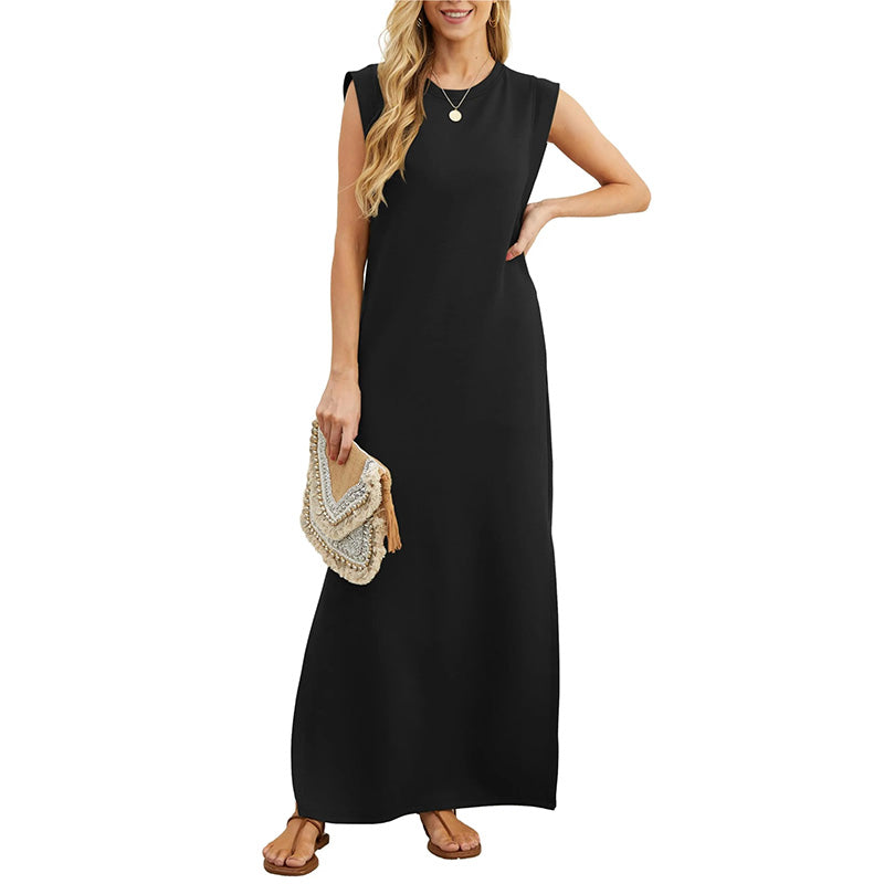 Hester | Long Fluid Wrinkle-Free Dress