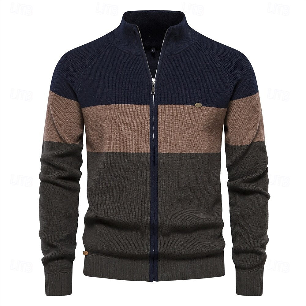 Kaden | Full Zip Knit Sweater Cardigan