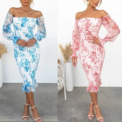 Sable | Off-Shoulder Patterned Tube Dress