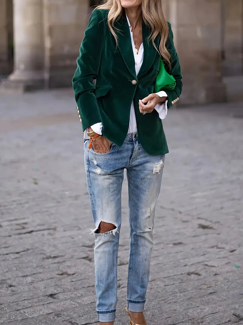 Faith | Elegant velvet blazer