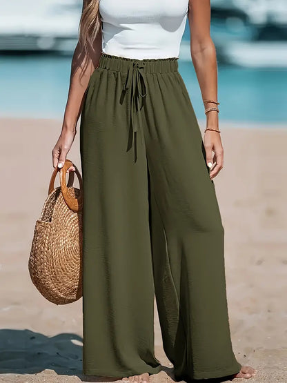 Eden | Airy High Waist Wide Leg Pants
