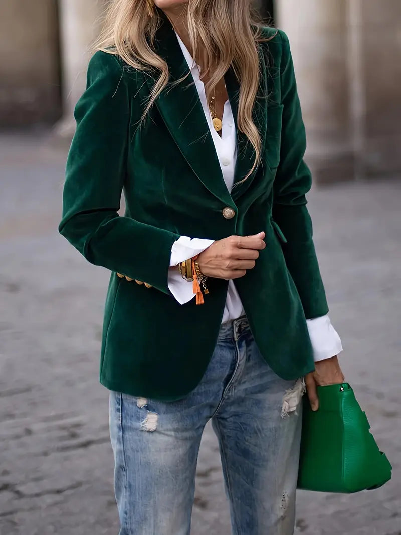Faith | Elegant velvet blazer