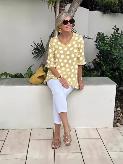 Lila  | Breezy Polka Dot Tunic