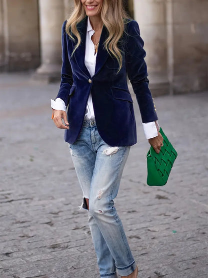 Faith | Elegant velvet blazer