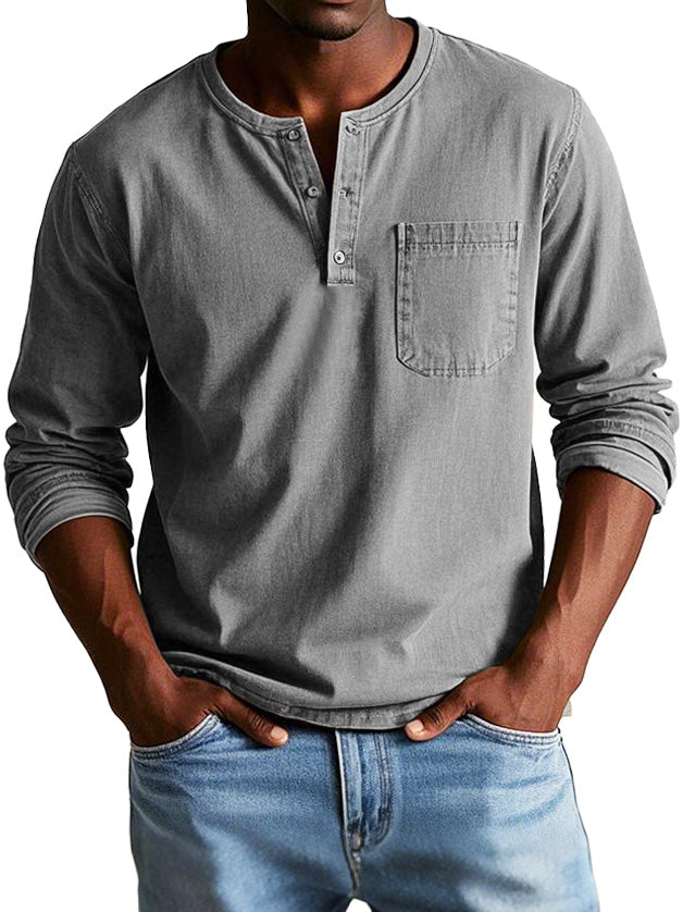 Elliot | Classic Vintage Long Sleeve Shirt