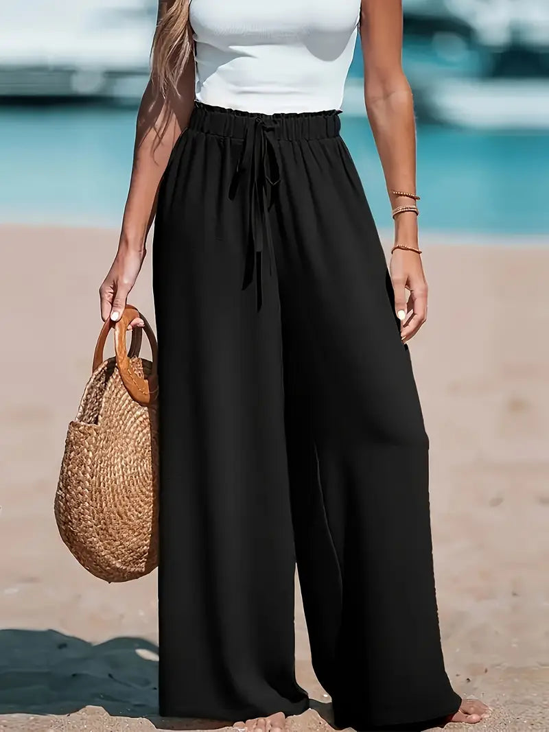 Eden | Airy High Waist Wide Leg Pants