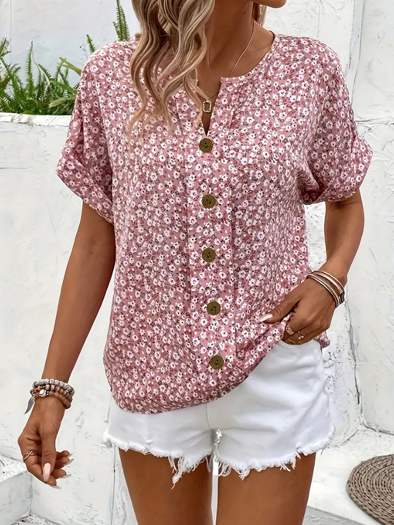 Elena | Elegant Floral Blouse