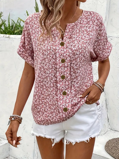 Elena | Elegant Floral Blouse