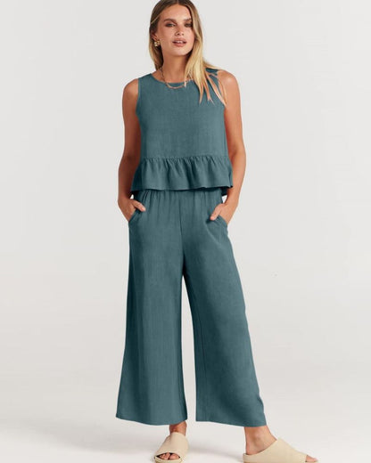 Amalyn – Casual Linen Two-Piece Set