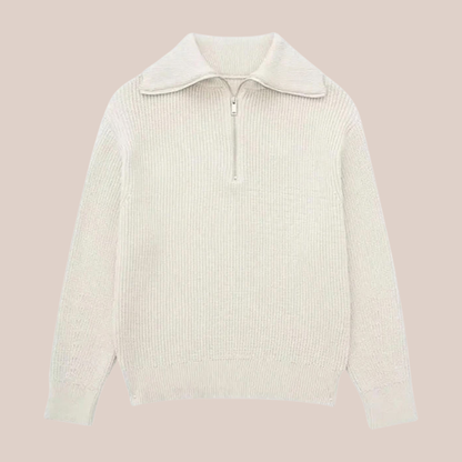 CALVIN | Striped Quarter-Zip Sweater