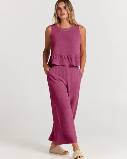 Amalyn – Casual Linen Two-Piece Set