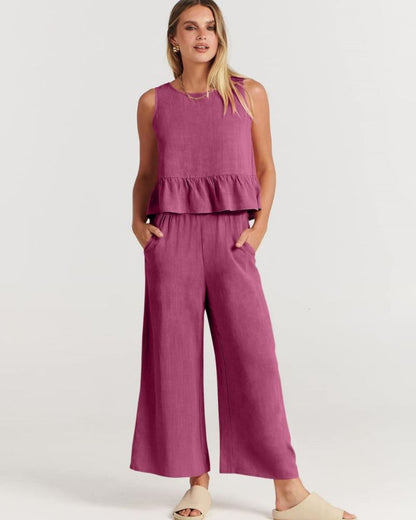 Amalyn – Casual Linen Two-Piece Set