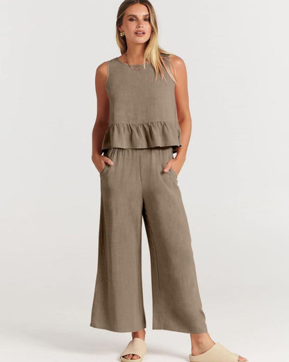 Amalyn – Casual Linen Two-Piece Set